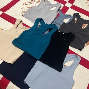 Racerback Cropped Tank Tops